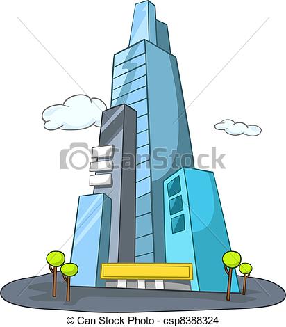 ... Cartoon Skyscraper - Cartoon Illustration Skyscraper.