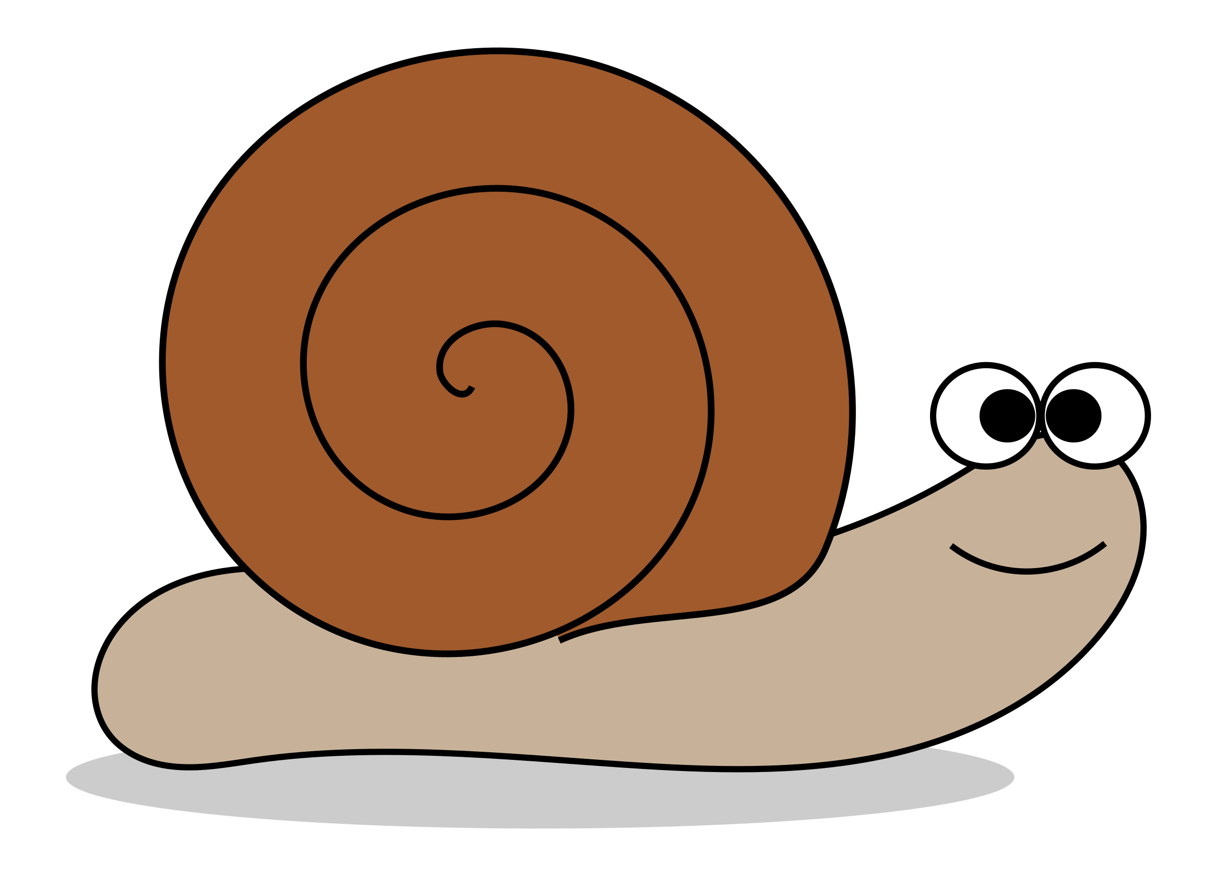 Cartoon snail clipart free public domain image