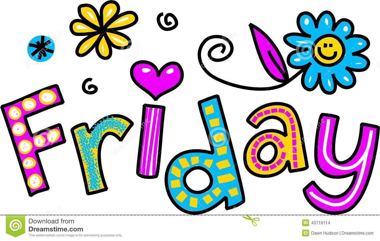 Cartoon Special Occasion And  - Happy Friday Clip Art