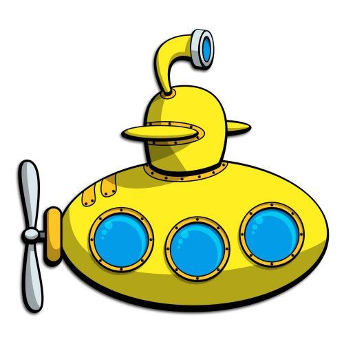 Cartoon Submarine - ClipArt B - Submarine Clip Art