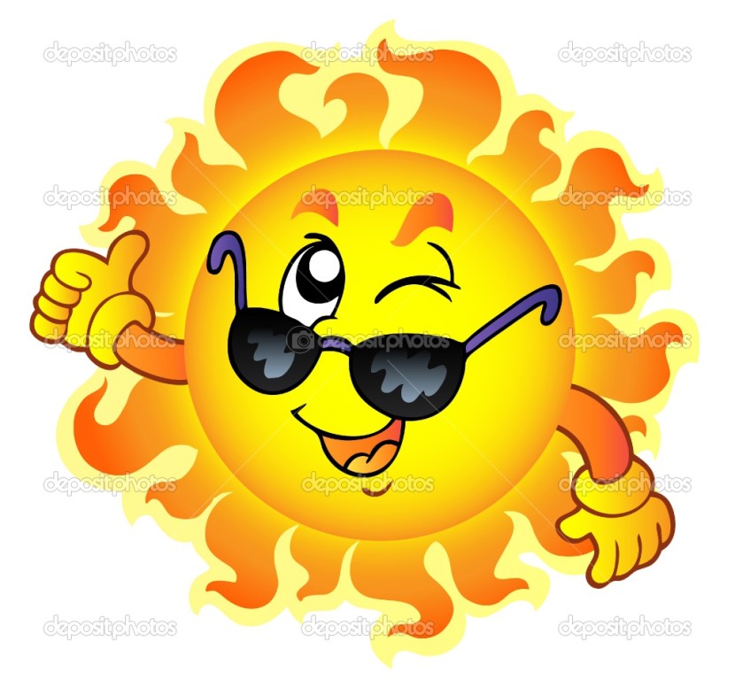 Cartoon Sun With Sunglasses Clipart Free Clipart