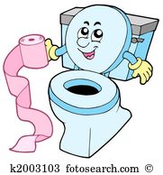 Toilet clip art black and whi