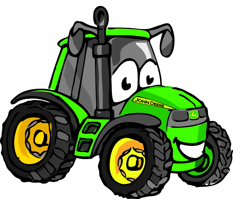 Green tractor clip art john d