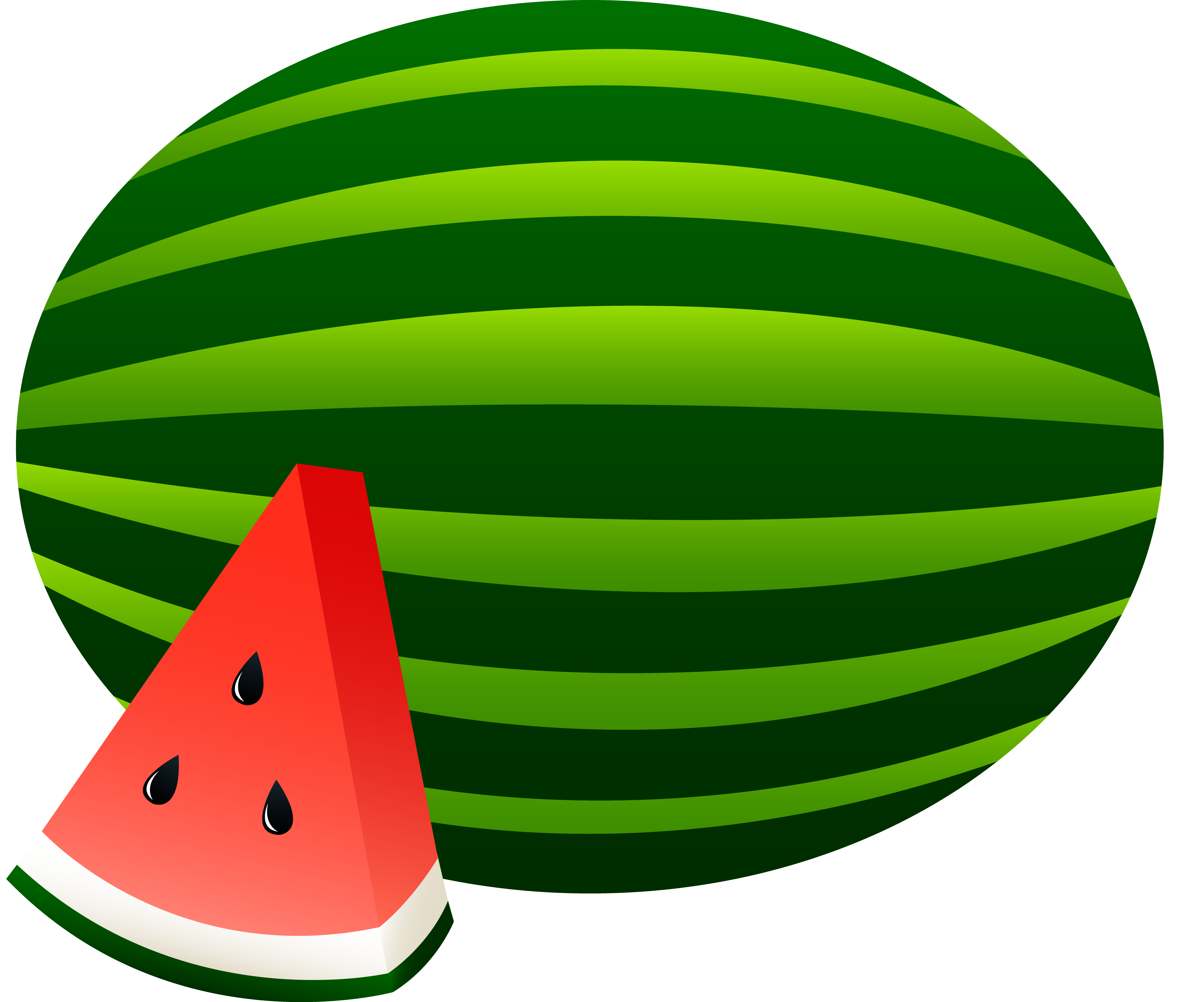 Cartoon watermelon clip art . - Watermelon Clipart