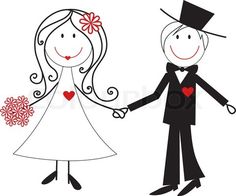 Cartoon Wedding Couple Clip Art Clipart