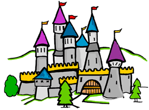 This cartoon castle clip art 