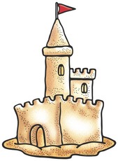 castle clipart - Sand Castle Clipart