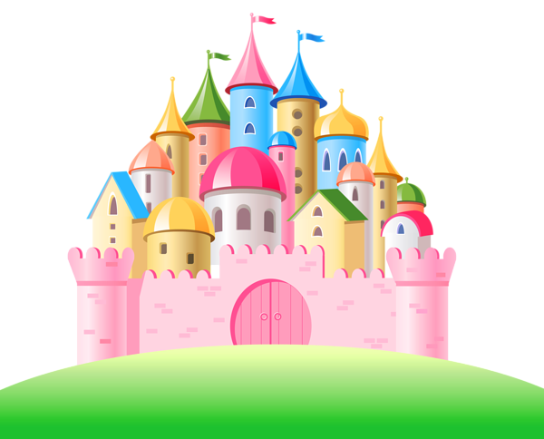 Transparent Pink Castle PNG C - Castle Clipart