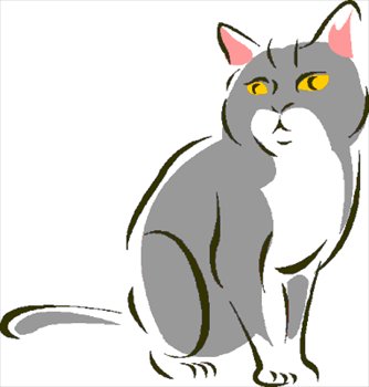 cat-1-sitting - Free Cat Clip Art