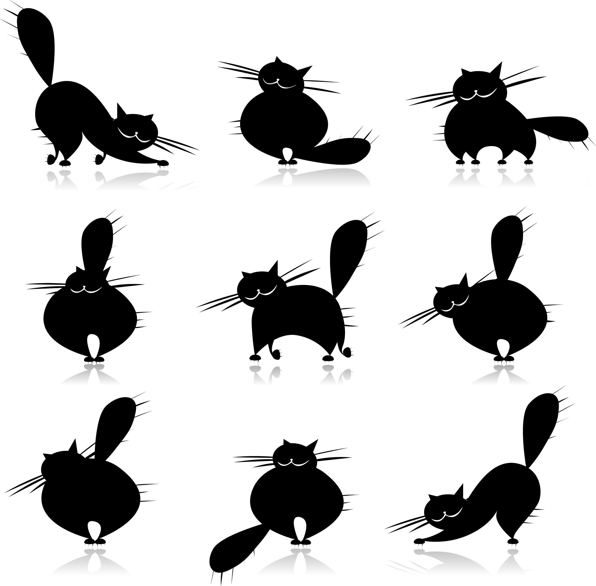 Cat clip art free vector - Vector Clipart Free