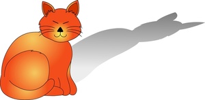 Cat Clip Art Images Cartoon C - Shadow Clipart