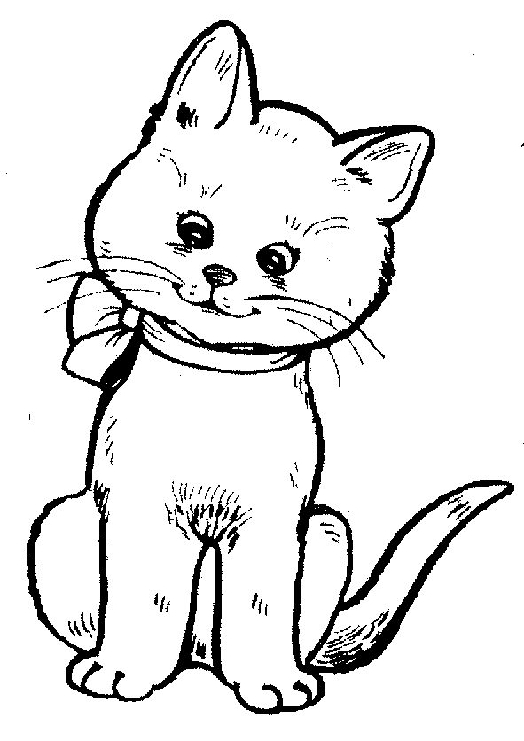Cat clipart black and white 3 ...