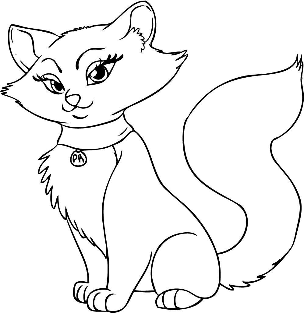 Cat clipart black and white 3