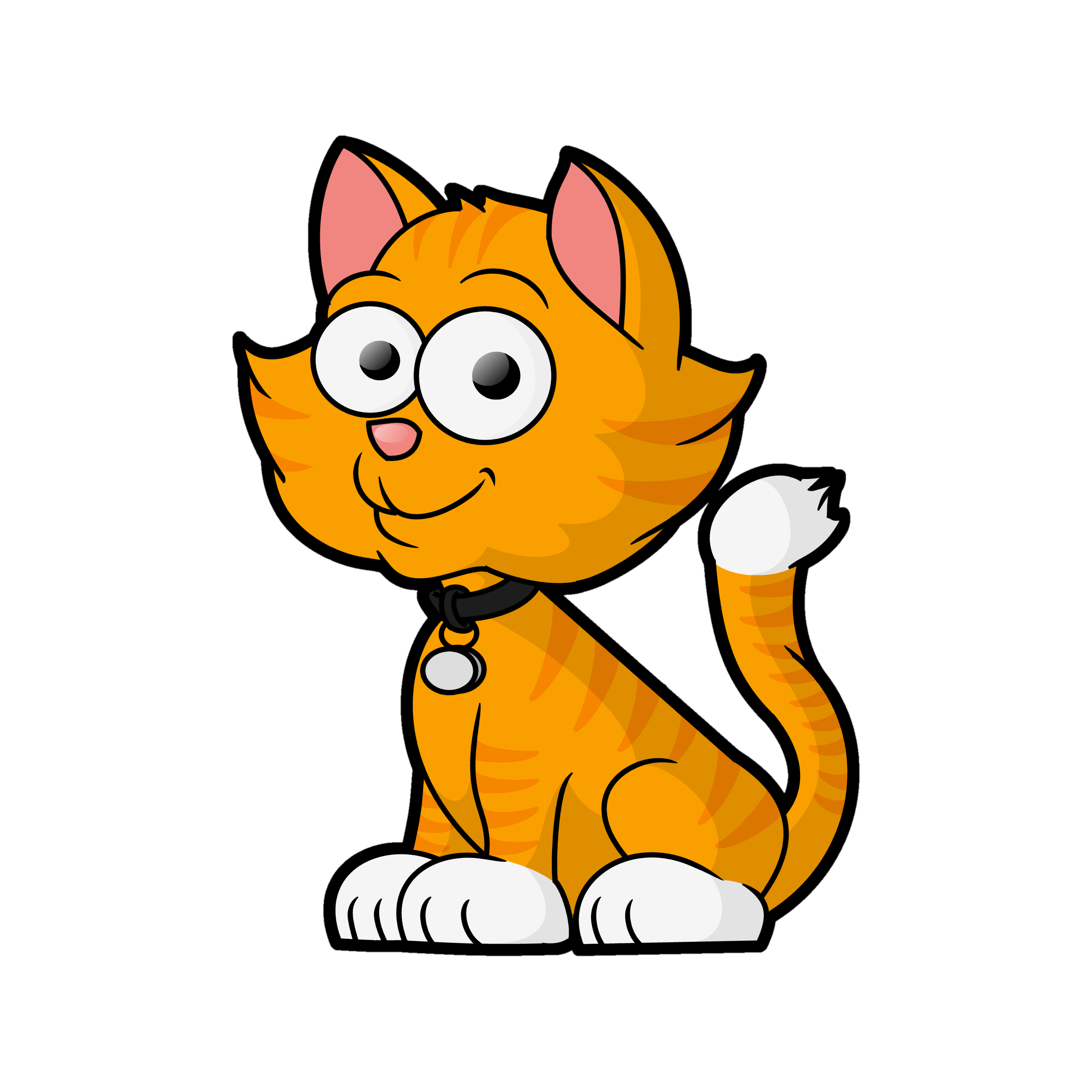 FREE Cartoon Cat Vector Clip Art