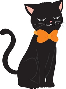 Cat Clipart Halloween. 15.7Kb - Halloween Cat Clipart