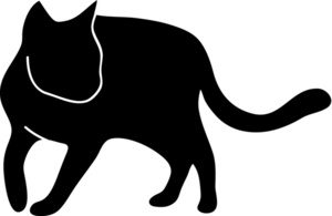 Cat Clipart Image: Cat . - Cat Silhouette Clip Art