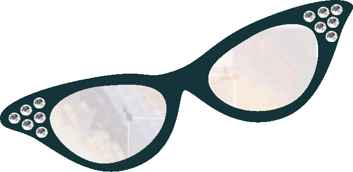 Cat eye glasses clipart
