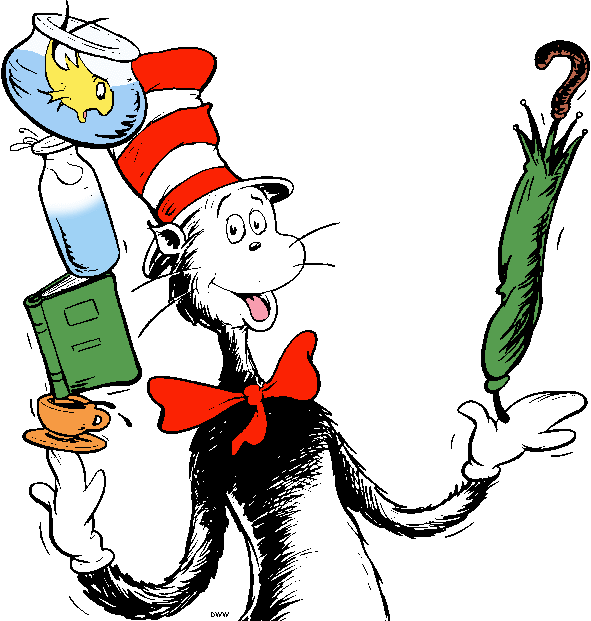 Cat In The Hat Clip Art - Dr Seuss Hat Clip Art