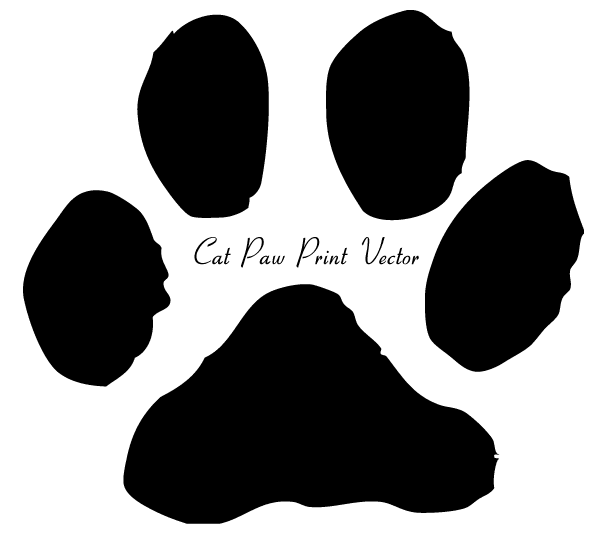 Cat Paw Print Clip Art Image  - Cat Paw Clip Art