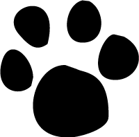 Cat S Paw Clip Art Or Dog Paw Print Graphic