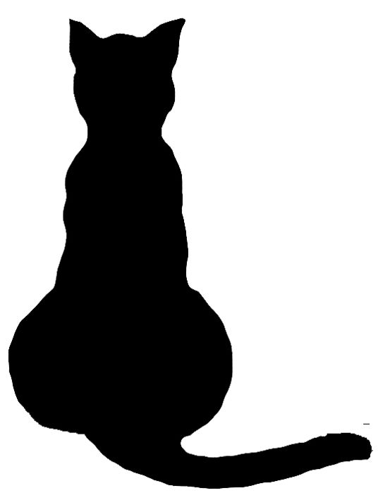 cat silhouette clip art | sit - Cat Silhouette Clip Art