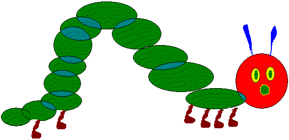 caterpillar on a leaf clipart - The Very Hungry Caterpillar Clip Art