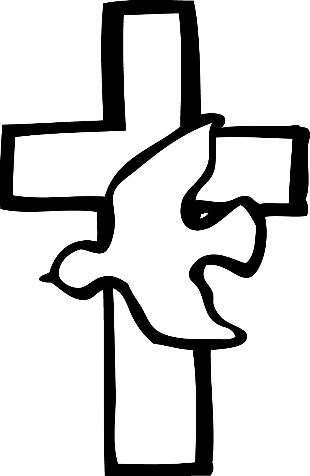 Cross clip art with .