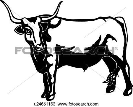 cattle, animal, breeds, bull, farm, livestock, longhorn,. ValueClips Clip Art