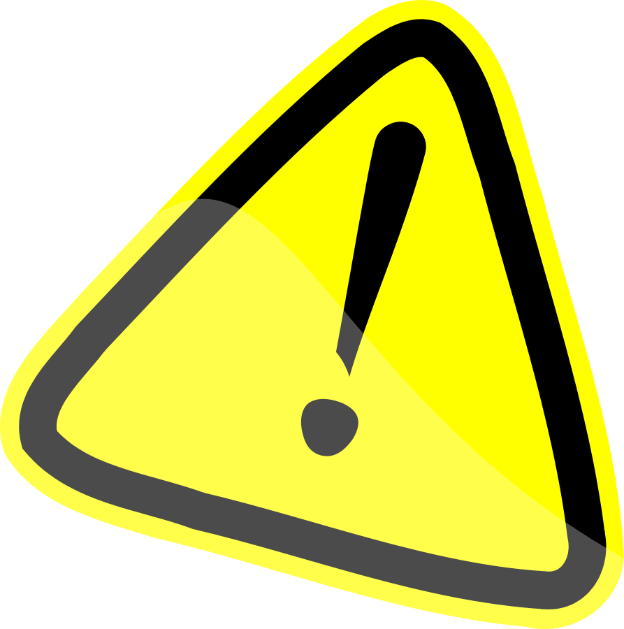 Caution sign clip art warning - Caution Sign Clipart