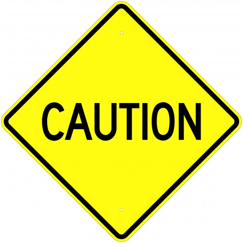 Caution sign clipart 2