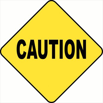 Caution sign clip art warning
