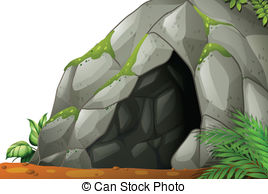 ... Cave - Illustration of a  - Cave Clip Art