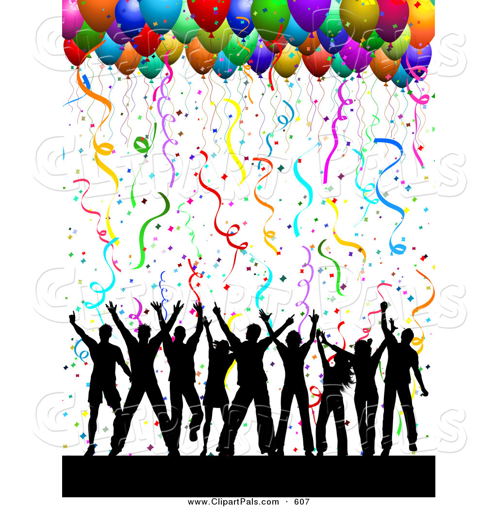 Celebration party balloons . - Party Pictures Clip Art