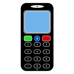 cell phone ringing clipart