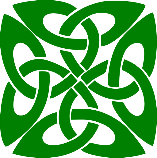 Dark green Celtic mandala vec