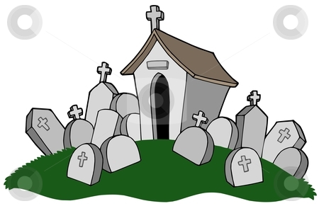Grave Headstone Cemetery Clip