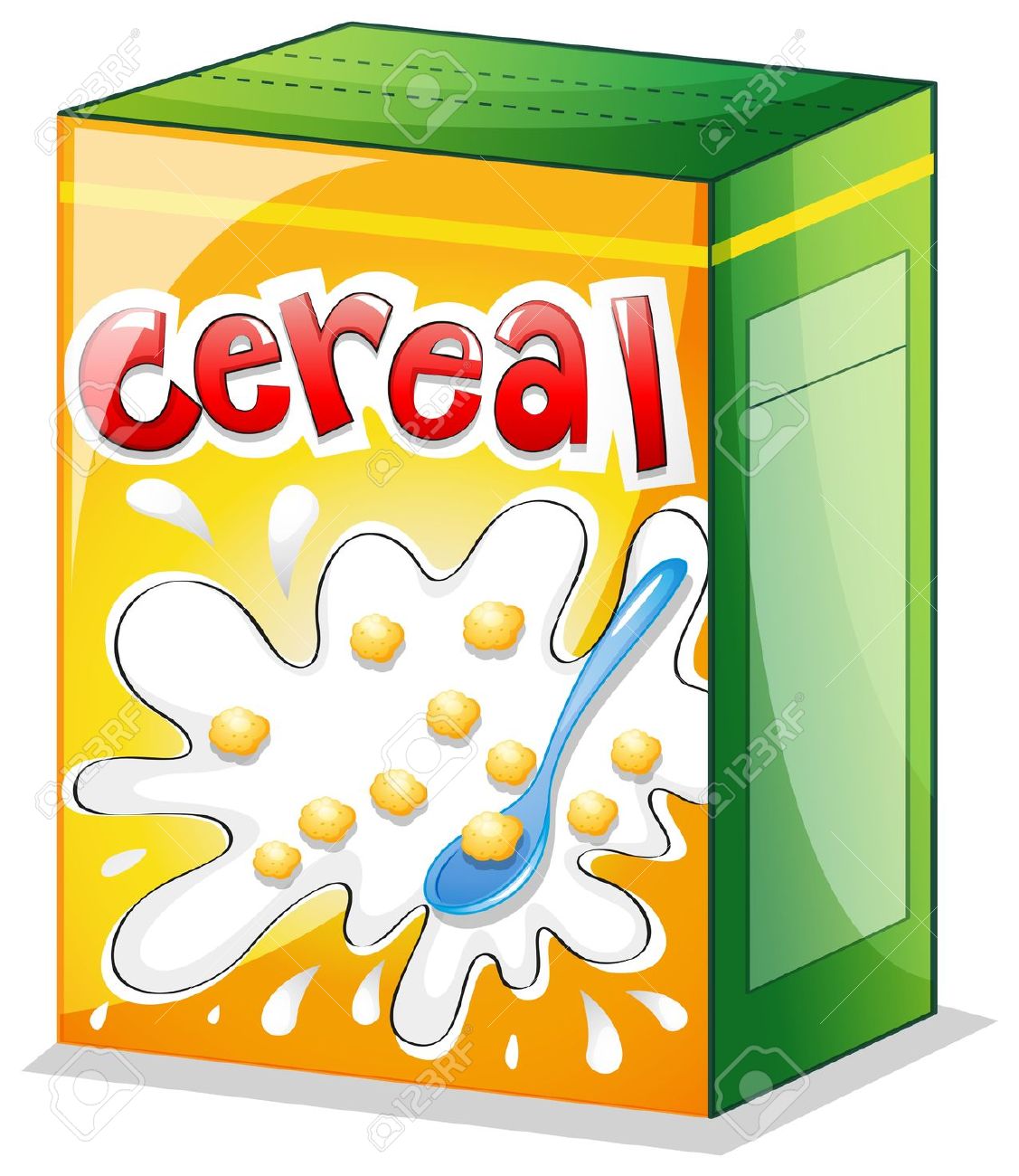 cereal box: Illustration of a .