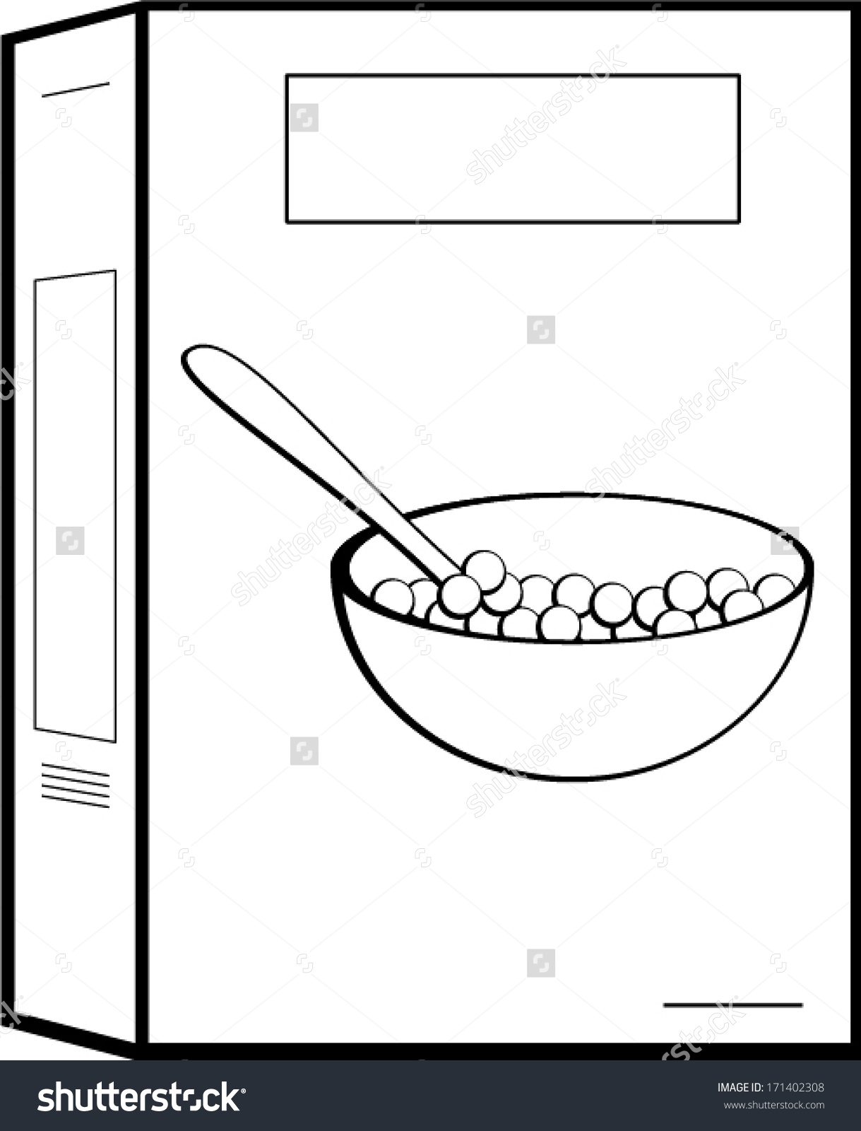 Cereal Box Stock Vector .