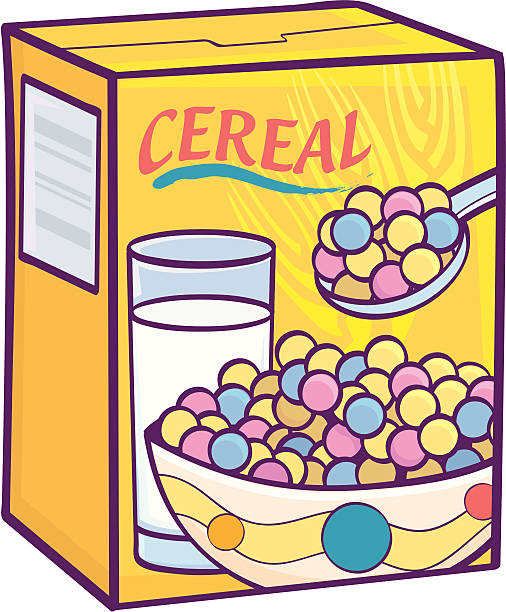 Sugary Cereal vector art illustration