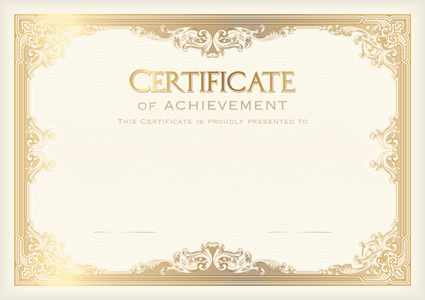 Certificate Template PNG Clip Art Image More