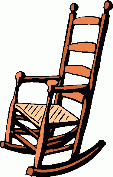 rocking chair clipart black a