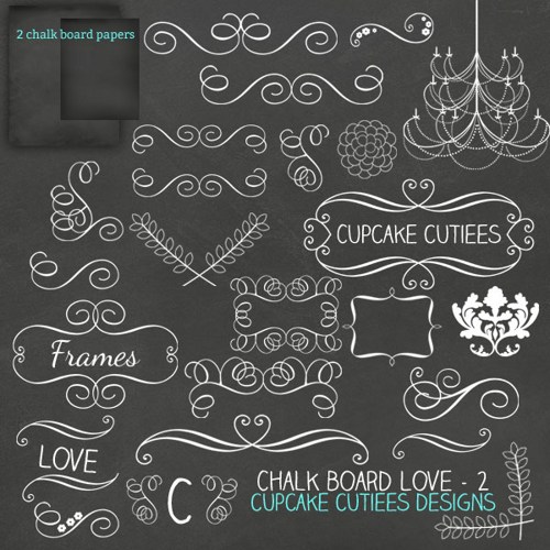 Chalkboard Love Part Two- CU  - Free Chalkboard Clipart