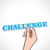 Challenge-stamp · challenge word in hand