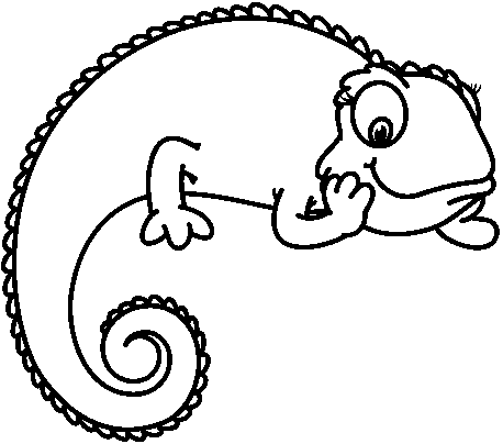 Chameleon clip art 2