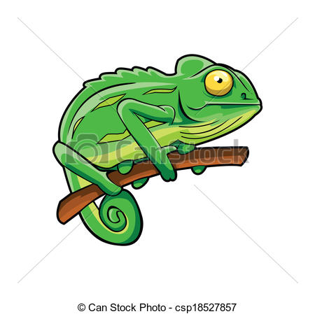 Chameleon Stock Illustrationb - Chameleon Clip Art
