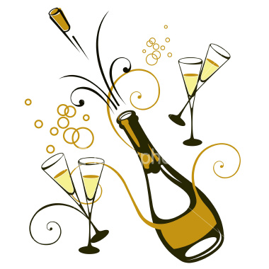Champagne Celebration Clipart - Champagne Clip Art