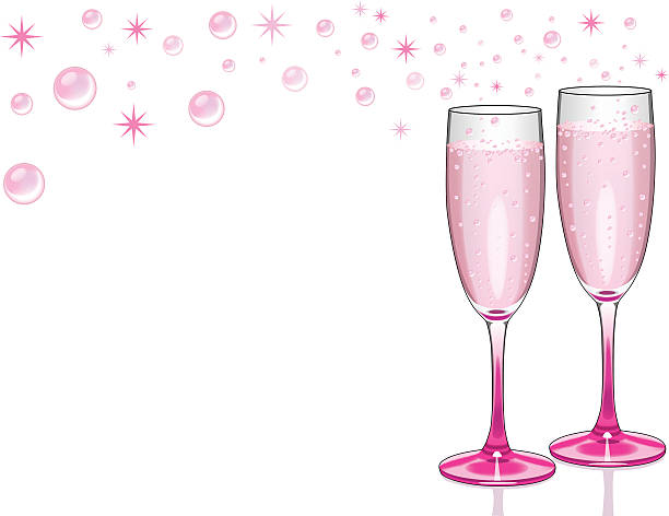 Champagne Celebration Background vector art illustration