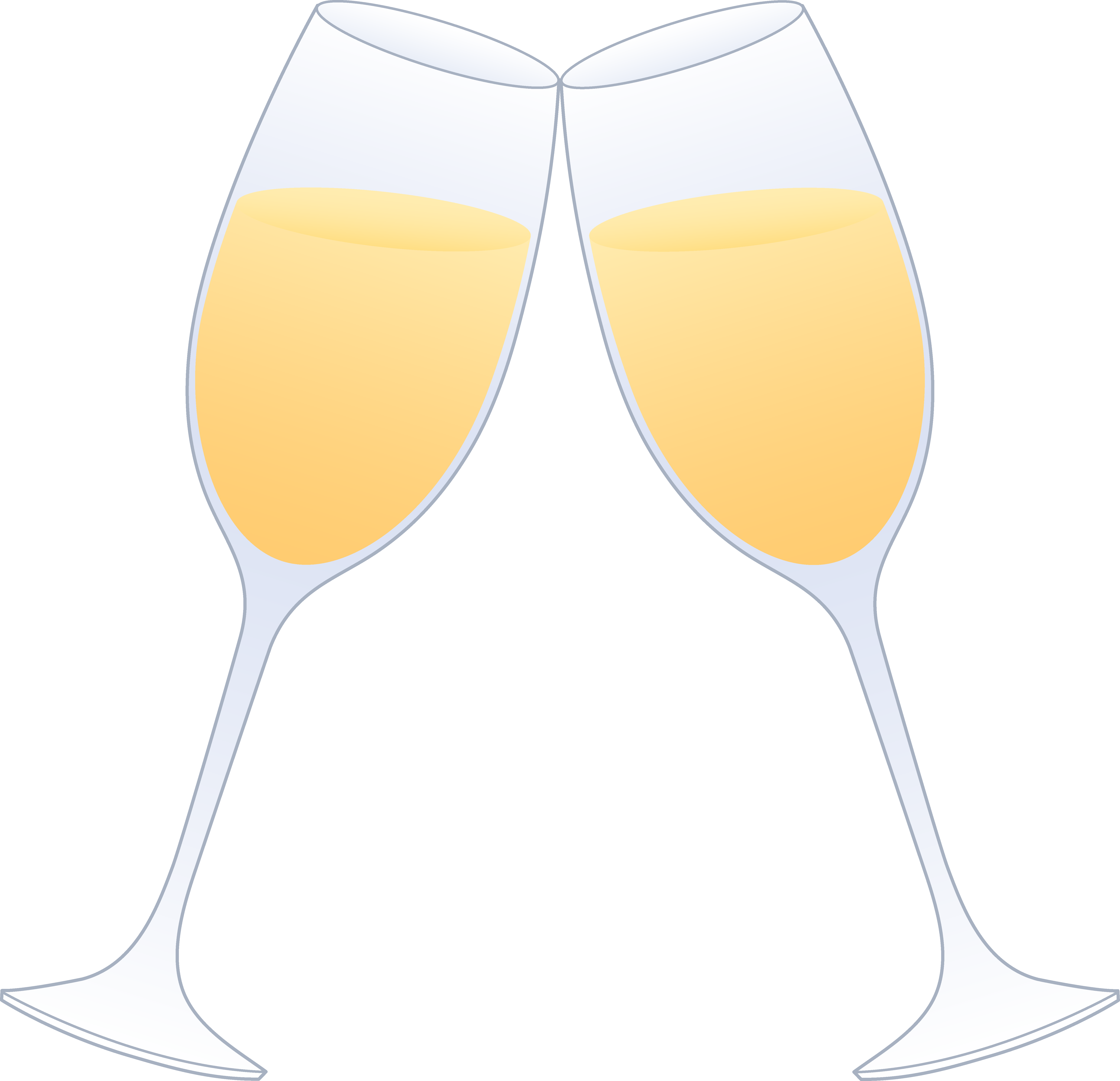 Champagne glass glasses of champagne clinking free clip art 2