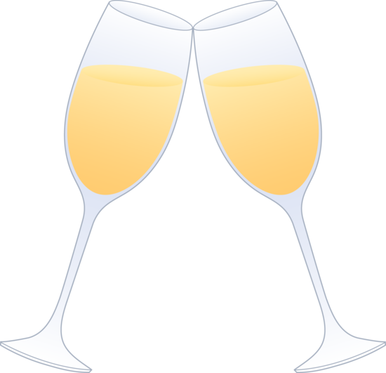 Champagne glass glasses of champagne clinking free clip art