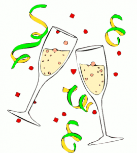 free clipart champagne glasse